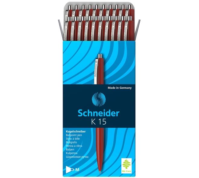 Balpen Schneider K15 medium rood