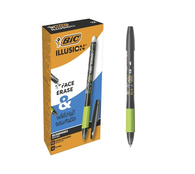 Gelschrijver Bic Gel-ocity illusion medium zwart