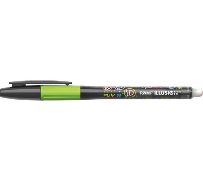 Gelschrijver Bic Gel-ocity illusion medium zwart