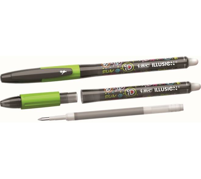 Gelschrijver Bic Gel-ocity illusion medium zwart