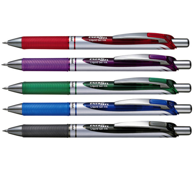 Gelschrijver Pentel BL77 Energel medium rood