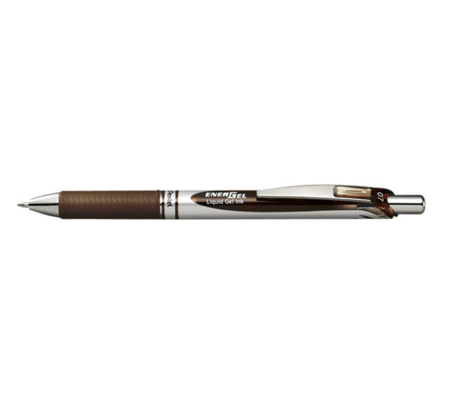 Gelschrijver Pentel BL77 Energel medium bruin