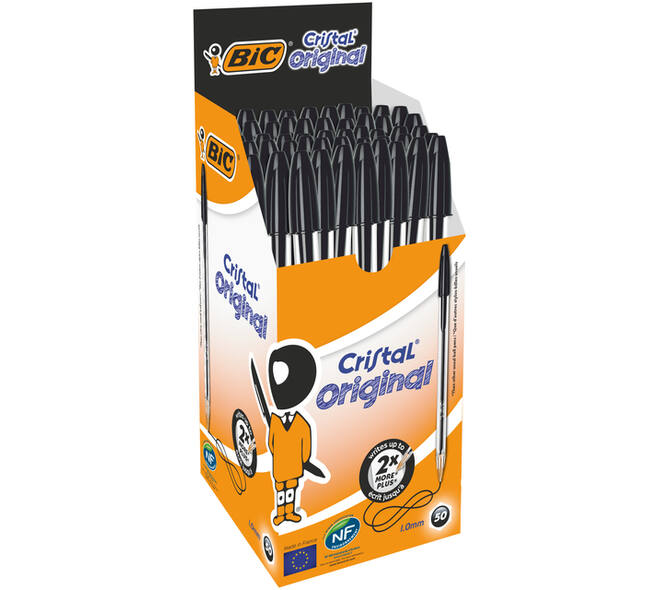 Balpen Bic Cristal medium zwart