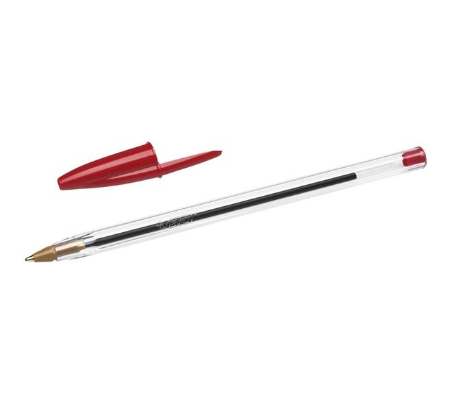 Balpen Bic Cristal medium rood