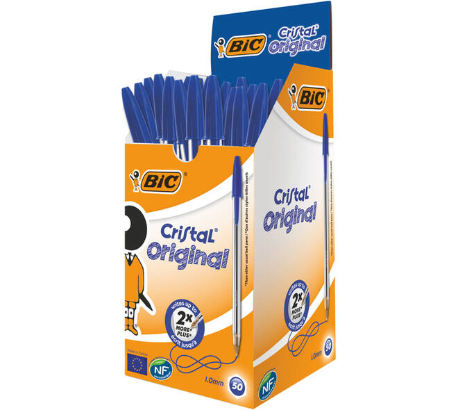 Balpen Bic Cristal medium blauw