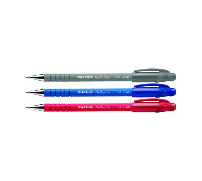 Balpen Paper Mate Flexgrip Ultra stick medium zwart
