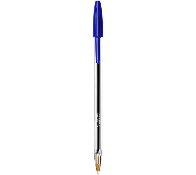 Balpen Bic Cristal medium blauw in tubo verpakking