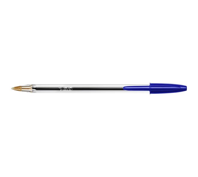 Balpen Bic Cristal medium blauw in tubo verpakking