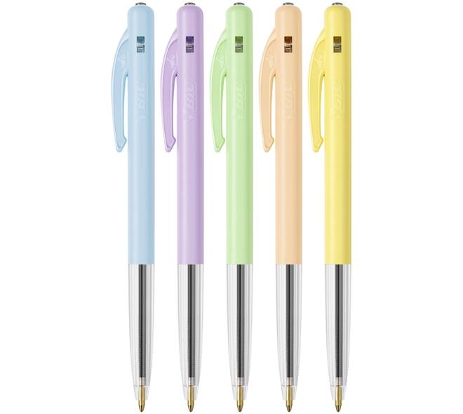 Balpen Bic M10 medium pastel assorti 8+2 gratis