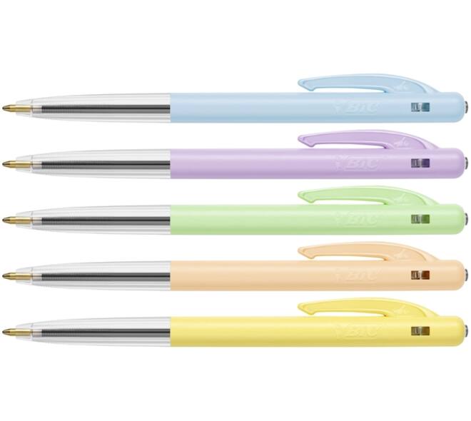 Balpen Bic M10 medium pastel assorti 8+2 gratis