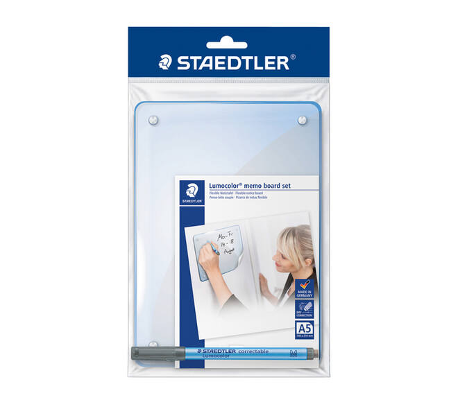 Whiteboard Staedtler Lumocolor memo A5 met pen 305