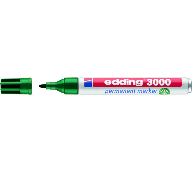Viltstift edding 3000 rond 1.5-3mm groen