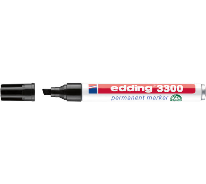 Viltstift edding 3300 schuin 1-5mm zwart