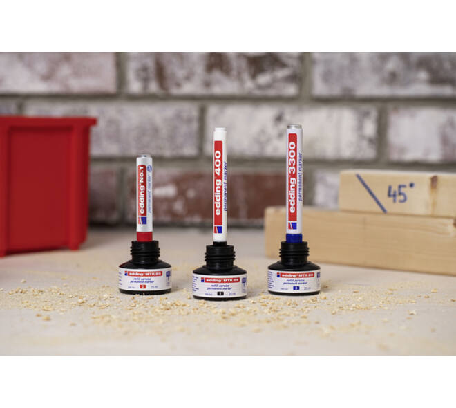 Viltstift edding 3300 schuin 1-5mm rood