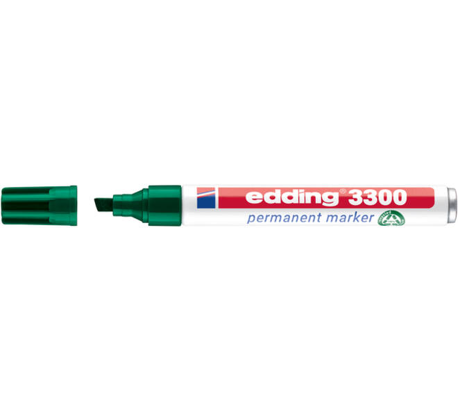 Viltstift edding 3300 schuin 1-5mm groen