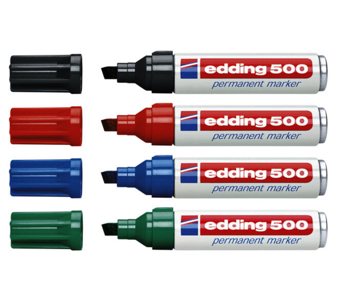 Viltstift edding 500 schuin 2-7mm blauw