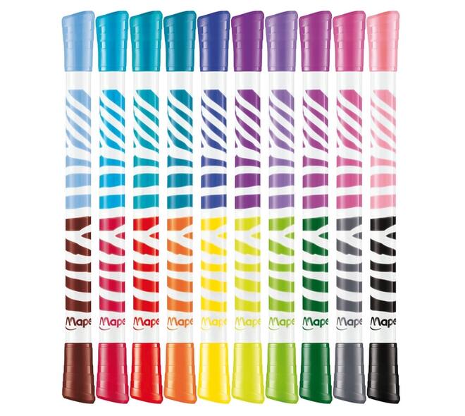 Viltstift Maped Color'Peps Duo Colors set á 10 stuks assorti