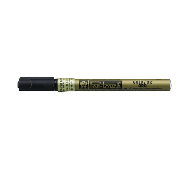 Viltstift Sakura Pen-touch extra fijn goud