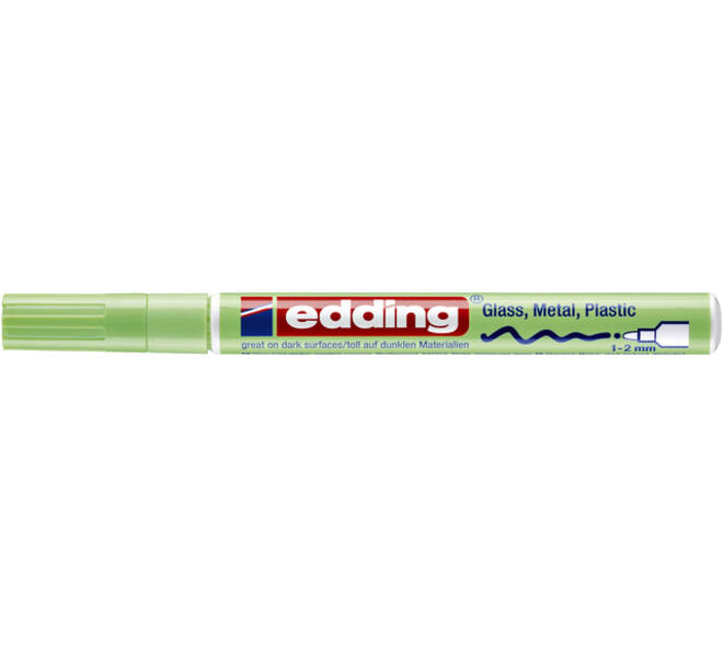 Paintmarker edding 751 op oliebasis 1-2mm pastel groen
