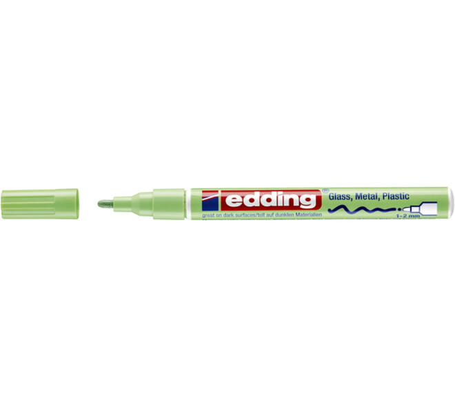 Paintmarker edding 751 op oliebasis 1-2mm pastel groen