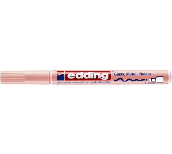 Paintmarker edding 751 op oliebasis 1-2mm pastel roze