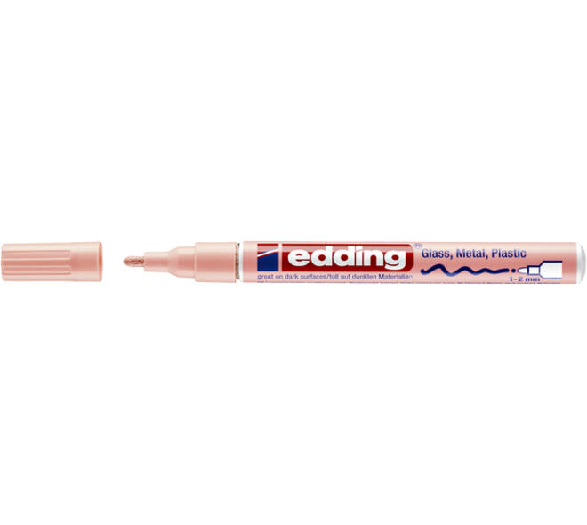 Paintmarker edding 751 op oliebasis 1-2mm pastel roze