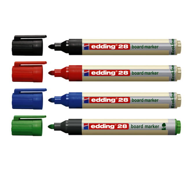 Whiteboardmarker edding 28 EcoLine rond 1.5-3mm zwart