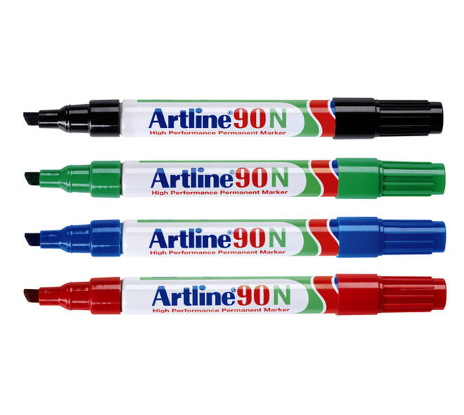 Viltstift Artline 90 schuin 2-5mm zwart