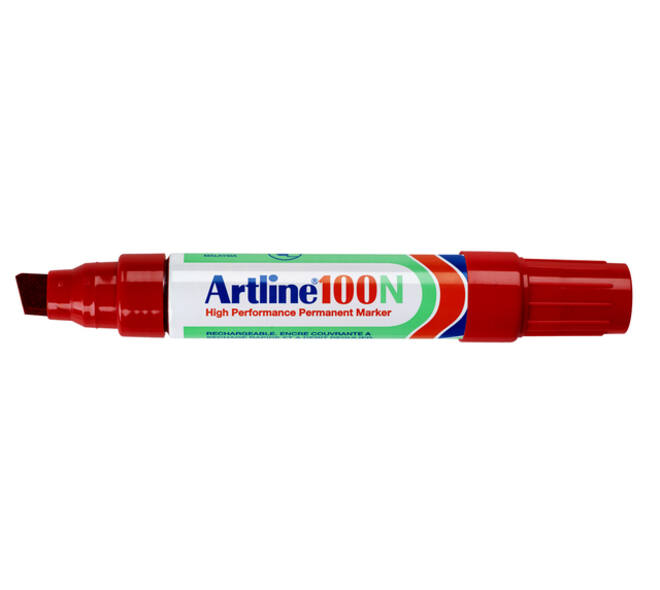Viltstift Artline 100 schuin 7.5-12mm rood