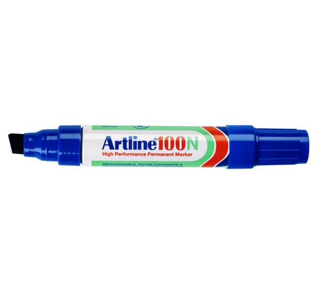Viltstift Artline 100 schuin 7.5-12mm blauw