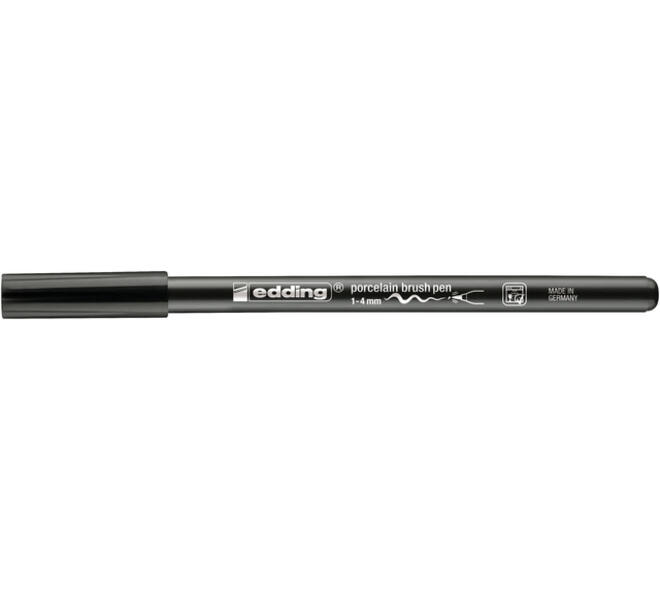 Brushpen edding 4200 porselein zwart
