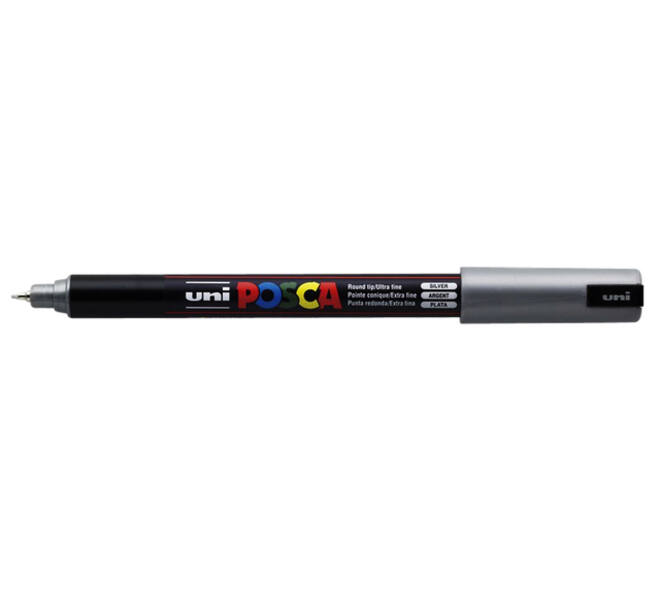 Paintmarker Uni POSCA PC1MR extra fijn zilver