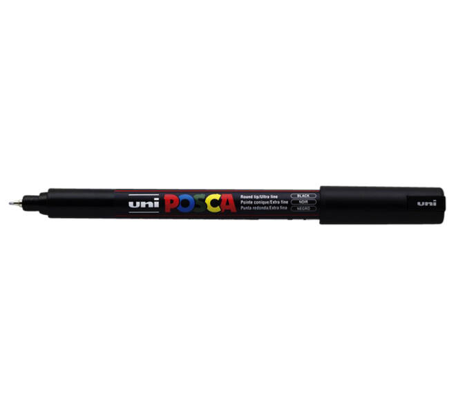 Paintmarker Uni POSCA PC1MR extra fijn zwart