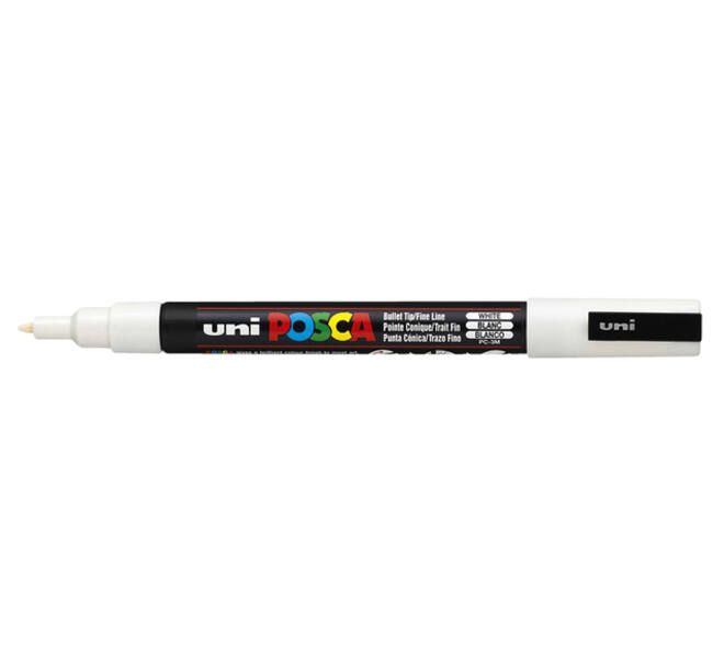 Paintmarker Uni POSCA PC3M fijn wit