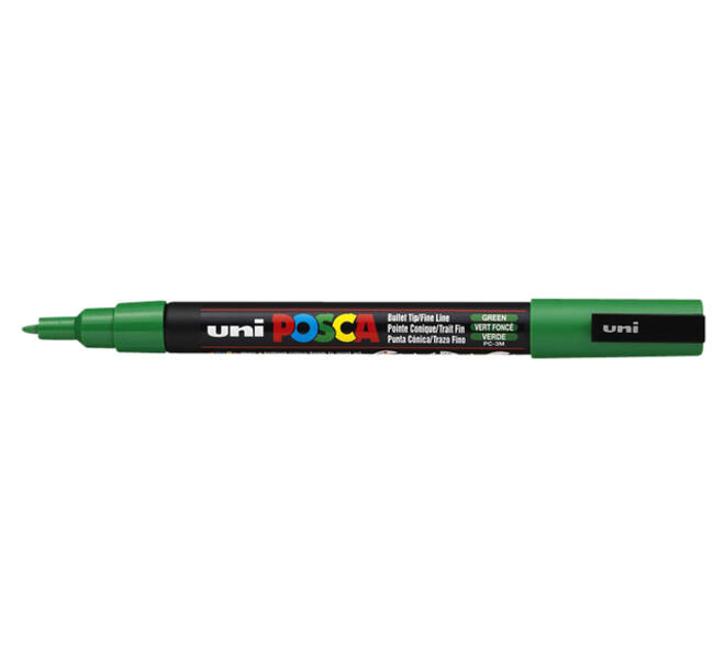 Paintmarker Uni POSCA PC3M fijn donkergroen