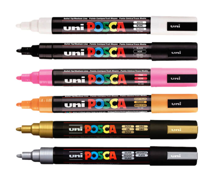 Paintmarker Uni POSCA PC5M medium oranje