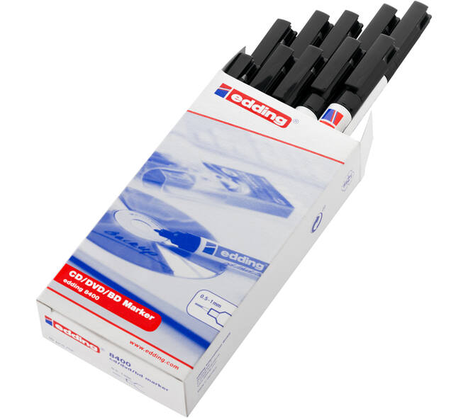 Cd marker edding 8400 rond 0.5-1.0mm assorti 4 stuks
