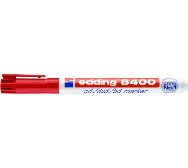 Cd marker edding 8400 rond 0.5-1.0mm rood