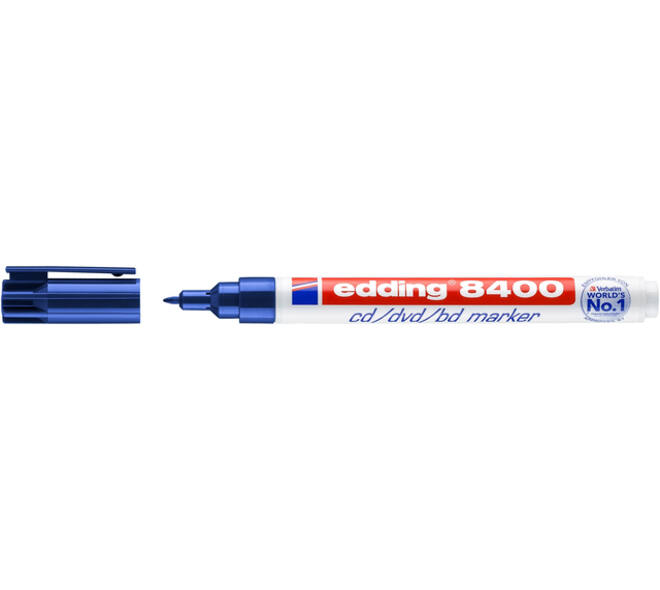 Cd marker edding 8400 rond 0.5-1.0mm blauw