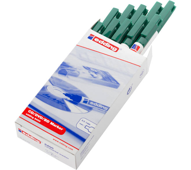 Cd marker edding 8400 rond 0.5-1.0mm groen