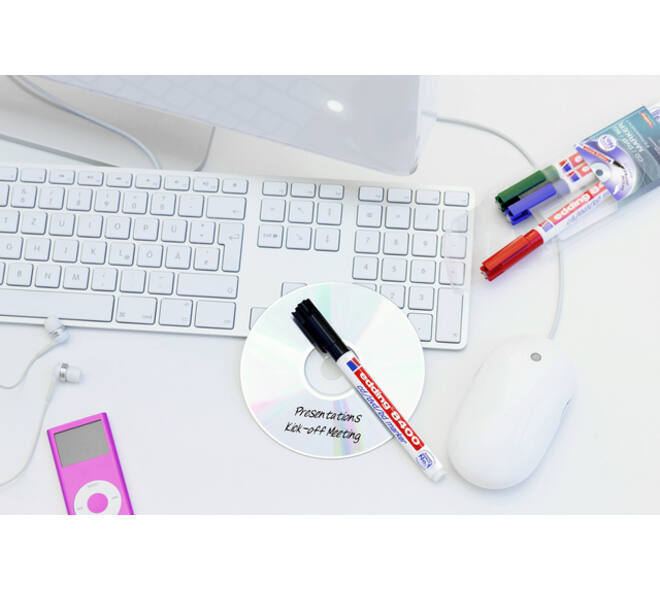 Cd marker edding 8400 rond 0.5-1.0mm rood