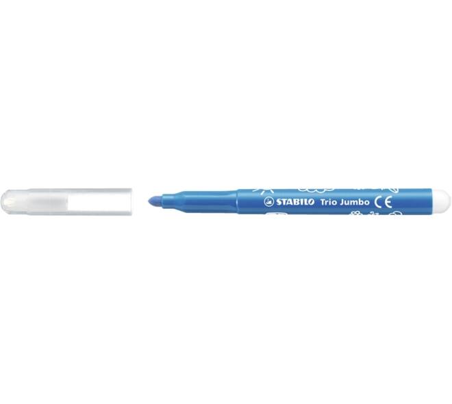 Viltstift STABILO Trio Jumbo 380/12 extra large assorti 12 stuks