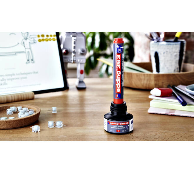 Whiteboardmarker edding 363 schuin 1-5mm zwart