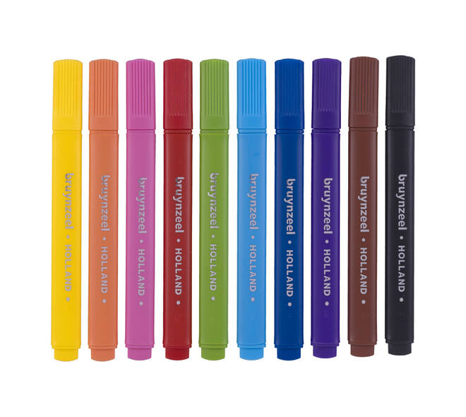 Viltstift Bruynzeel Kids Triple assorti 10 stuks