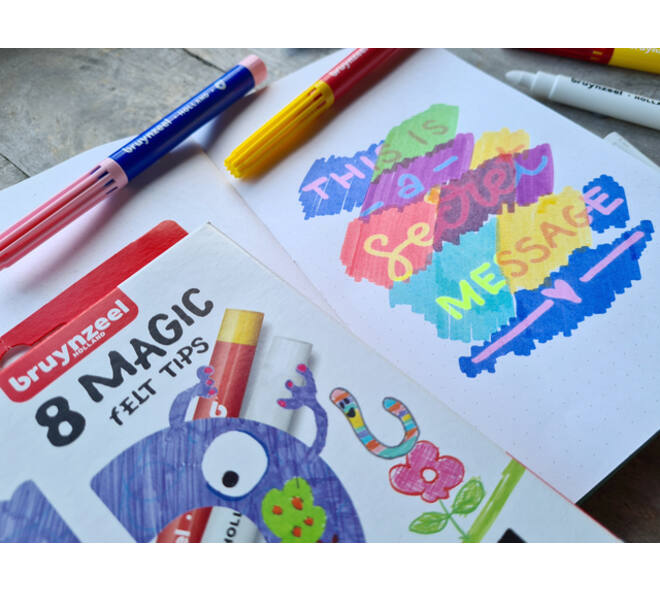 Viltstift Bruynzeel Kids Magic assorti 8 stuks