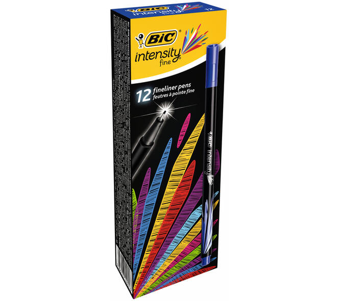 Fineliner Bic Intensity fijn blauw