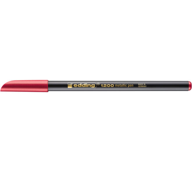 Fineliner edding 1200 072 fijn metallic rood