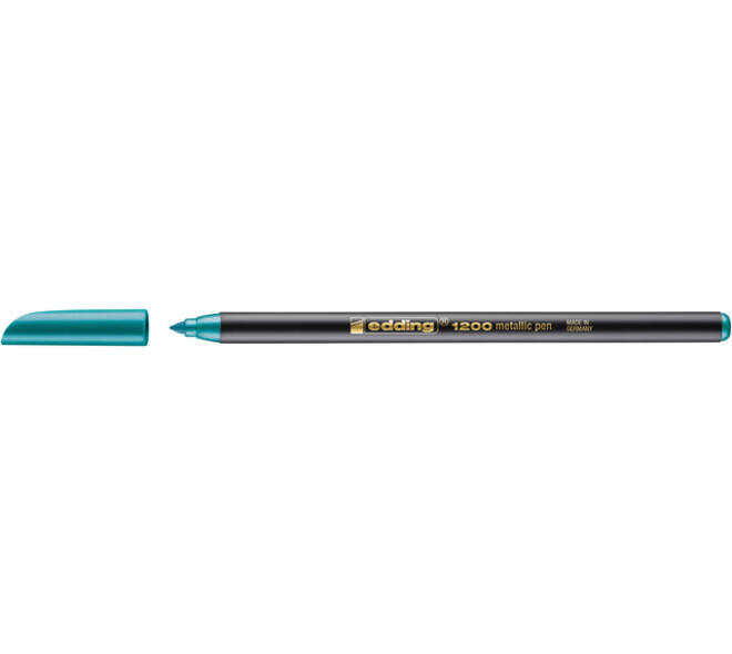 Fineliner edding 1200 074  fijn metallic groen