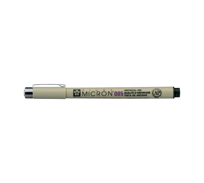 Fineliner Sakura Pigma Micron 005 0.2mm zwart