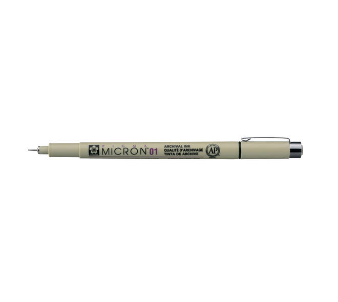 Fineliner Sakura Pigma Micron 01 0.25mm zwart